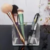 Boîtes de rangement 1pc acrylique organisateur pour cosmétiques Transparent crayon à sourcils porte-brosse maquillage conteneurs boîte
