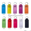 Party Favoin Gloss Holder Keychain Neoprene Chapstick Lip Balm Rectangar Shape Wholesale Drop Delivery DHVSP