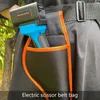 Salão de cabeleireiro tesoura elétrica saco ferramenta portátil sem fio tesouras elétricas bolsos jardim armazenamento bolsa cintura saco ferramenta titular gota 231027