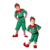 Família combinando roupas roupas de natal crianças adorável elfo cosplay pai criança verde roupa para crianças menina vestido de princesa 231027