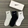 Men's Tech socks fleece high quality alphabet breathable cotton wholesale calzino jogging basketball football sports garter box
