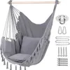 Camp Furniture FULLLOVE Nordic Outdoor Garden Detachable Hammock Anti-rollover Living Room Bedroom Hanging Chair Simple Balcony Swing