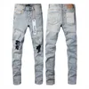 Jeans de marque violette 2024 Spring Designer Mens Mens Denim Pantalon Fashion Design Retro Streetwear Sweatpants décontractés 494