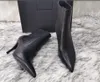 Elegant Symbols Winter Opyum Leather Ankle Boots Pointed Toe Black Beige Calf Leather Booties Lady High Heel Party Dress Boot EU35-43 With Box