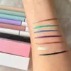 Lidschatten-/Liner-Kombination, 40 Stück, flüssiger Eyeliner, bunter Pigment-Eyeliner-Stift, wasserfest, glitzernd, grün, weiß, Farbe, vegan, Eigenmarke, Großhandel, Bulk 231027