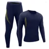 Traje de yoga 2023 Ropa deportiva cálida Hombres Ropa interior térmica de invierno Compresión Traje de fitness Camisetas de secado rápido Medias Ropa Ciclismo al aire libre