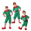 Família combinando roupas roupas de natal crianças adorável elfo cosplay pai criança verde roupa para crianças menina vestido de princesa 231027