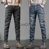 Pantalons pour hommes Automne Hiver Hommes Classique Mode Gris Jeans Casual Slim Skinny Vintage Bleu Streetwear Biker Party Long Pantalon Mâle 27-36 J231028