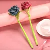 Rose Gift Pen Feel Comfortable Silicone Flower Gel Pens Cute Stationary Supplies Office Accessories