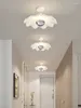 Plafonniers LED modernes en forme de coquille, lampe utilisée pour salle à manger, chambre à coucher, blanc, 3 couleurs, interrupteur segmenté, décoration de commande