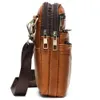 Waist Bags Genuine Leather Men's Small Crossbody Bag Retro Casual Belt Multifunctional Three Layers Shoulder Messenger 231027