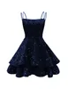 Spalline sottili Abiti da ritorno a casa Principessa a strati con perline Lace up Mini cocktail Occasioni formali Compleanno Prom Laurea Abiti da cocktail party HD1002