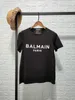 2022 Spring/Summer New Star Same Balman Bold Gold Stamped Mother Cotton Short Sleeve T-shirt for Couples