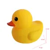 Grande taille 17 cm mignon grand canard jaune en caoutchouc jouet baignoire jouets d'eau de bain pour bébé enfants piscine décoration presse grincement salle de bain jouant presser flotteur canards cadeau