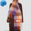 Fashion Ac Scarf Men's Scarves Imitation Cashmere Plaid Wraps Long Student Bib Warm Shawl Rainbow Thick Lattice Tasse336j