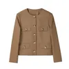 レディースレザーの女性ファッションシングルボタン本物のジャケットレディー羊コート