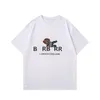Дизайнерская хлопковая футболка Роскошная дизайнерская рубашка Одежда Мужская рубашка Дизайнерская повседневная мода Письмо на шее с коротким рукавом мужские и женские M-3XL