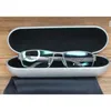 Solglasögon Fall Tube Aluminium SPELACLES Eyewear Case för att läsa glasögon eller solglasögon Holder Boxes Hard Protector 2 Size Box tillgängliga 231027