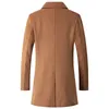 Men's Wool Blends Men Doublebreasted Cashmere Long Trench Coats Covercoats Winter Jackets Male Business Casual 231027