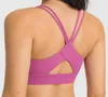 27 High Elastic Shockproof Sports Underwear Women039s Cross Ribbon Hollow Back Yoga Bra Fitness Running Training Gym Underwe5315601