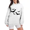 Gymkleding Dames Halloween Festival Lente en herfst Losse hoodiesweater Dames voorzien van lange hoodies