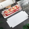 Gift Wrap 1PCS Transparent Cake Box With Handle Cupcake Swiss Clear Plastic Portable Container Holder PET Packing Roll Long Cases