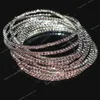 10 pz/set forza elastica braccialetto braccialetto per le donne strass di cristallo braccialetti di nozze braccialetti gioielli Pulseira Feminia regalo gioielli di modaBracciali