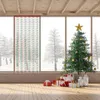 Rideaux de guirlandes de flocons de neige de Noël, décoration de fête, toile de fond étincelante et vibrante, photographie de vacances