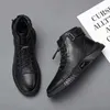 Stiefel Herbst High Top Arbeitsschuhe für Männer Plattform Knöchel Mode Qualität Outdoor Booties Zapatos De Hombre 231027