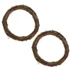 Fiori decorativi 2 pezzi Ghirlande di anelli naturali ghirlande di vite