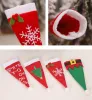 New Year Christmas Gift Tableware Fork Knife Holder Bag Navidad Noel Christmas Decorations for Home Dinner Table Decor FY3970