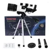 Telescopio astronomico rifrattivo 150X con clip per telefono Monoculare HD esterno per bambini Kit fai da te per studenti principianti