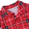 Family Matching Outfits Christmas Pajamas Plaid Cotton Adult Kid Women Top Pants And Dog Sleepwear Clothes 231027