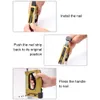 Степлеры Металлический ручной степлер Промышленное искусство Po Рамочный степлер Легкий портативный трекер для ногтей Инструмент для обрамления Оборудование для гвоздей 231027