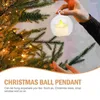 Candle Holders 10 Pcs Christmas Decoration Ball Fillable Balls Coat Hangers Clear Ornaments Decorative Tea Lights Plastic