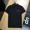 Designer Mens Summer T Shirt Fashion Print Men's Polos Classic Leather Pockets Casual Short Sleeve T Shirts Mans Cotton T-Shi286p