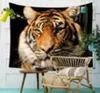 Forest Tiger Tapestry Nature Pattern Printing Beach Towels Yoga Mat Sun Block Round Bikini CoverUp 150130cm8376661