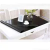 Tabela pano preto pvc toalha de mesa d impermeável vidro macio óleo de cor sólida 1.0mm fosco decoração de casa 211103 gota entrega jardim tex dhszz