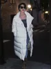 Parka en duvet d'oie blanche pour femme, manteau à revers Long et Slim, à la mode, épais et chaud, à la mode, hiver, 231027