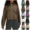 Jackets femininos Mulheres revestem Y2K zip up capuz de capuz cortada tops casuais casuais cordas coloridas sólidas camisetas esportivas ropa de mujer