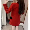 Abiti da donna Primavera Autunno Giacca elegante Chic Arancione-rosso Blazer a maniche lunghe da donna Cappotto casual da donna 2023 Top moda