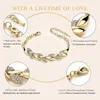 Sautoirs Luxe Amour Tressé Feuille Bracelet Charme Cristal De Mariage Bracelets Pour Femme Anniversaire Saint Valentin Cadeaux Esthétique Bijoux 231027