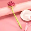 Rose Gift Pen Feel Comfortable Silicone Flower Gel Pens Cute Stationary Supplies Office Accessories