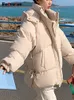 Parkas pour femmes Fotvotee veste d'hiver femmes 2023 mode coréenne Puffer Streetwear vêtements d'extérieur décontracté élégant épaissir chaud manteaux surdimensionnés 231027