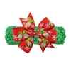 Искусство и ремесла Кружевные банты Цветочная повязка для волос для девочек Рождественские детские повязки на голову Младенческая эластичная повязка на голову Головные уборы для новорожденных Kid Birt Dhmxd