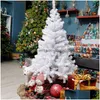 ديكورات عيد الميلاد 6 قدم 1000 شجرة فرع مع مخروط الصنوبر الممتازة PVC Art Navidad Decoration 211021 Drop Deli DHK0K