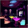 Kommersiell möbler Party Decoration LED Lysande barbord KTV Kaffete Desk för Holiday Home Garden Nightclub Site Layo HomeFavor Dhyrc