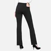 Aktive Hosen Frauen Hohe Taille Flare YogaPants Koreanische Mode Vintage Büro Dame Eleganten Anzug Casual Weibliche Stretch Lange Fitness