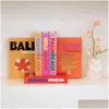 Decorative Objects Figurines Home Decore Fake Books For Decoration Customize Coffee Table Storage Box Model Room Le Villa Luxury H Dhan9