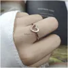 Ringe für Frauen Mädchen Süße Romantische Nette Herz Zirkon 3 Farbe Hochzeit Party Täglichen Fingerring Modeschmuck R916 Drop Deli Dhgarden Otfjq